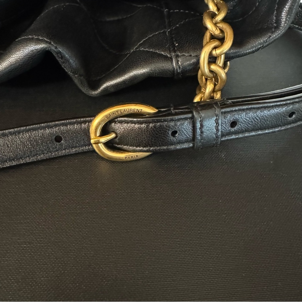 Authentic Saint Laurent Le Maillon Hook Bucket Bag- pre-owned - Picture 10 of 14